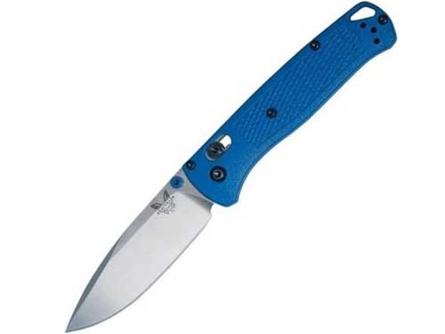 типове заточване - нож Benchmade Bugout частично плоско заточване - knifestock