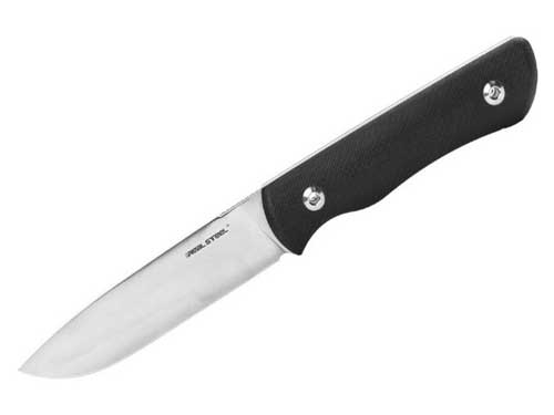 типове заточване - нож Real Steel Bushcraft Plus конвексно заточване - knifestock